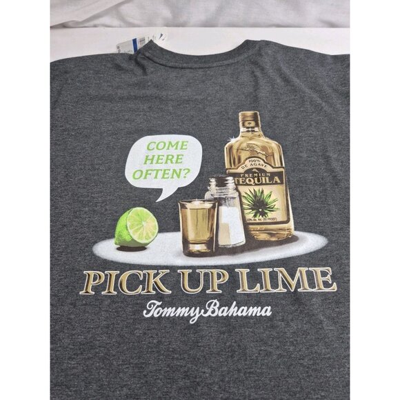 TOMMY BAHAMA Men's T-Shirt Size XLT Gray Short Sleeve Tequila Theme (58) - Picture 11 of 11